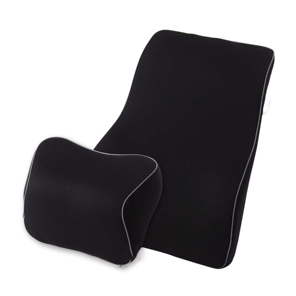 Coussin Lombaire - Dreamer Voiture Mini Chaise de Soutien Coussin Lombaire Design Coussin for Le Bas du Dos Soulagement de la Douleur, Mousse à mémoire Back Support(Black-Soul Eater1)