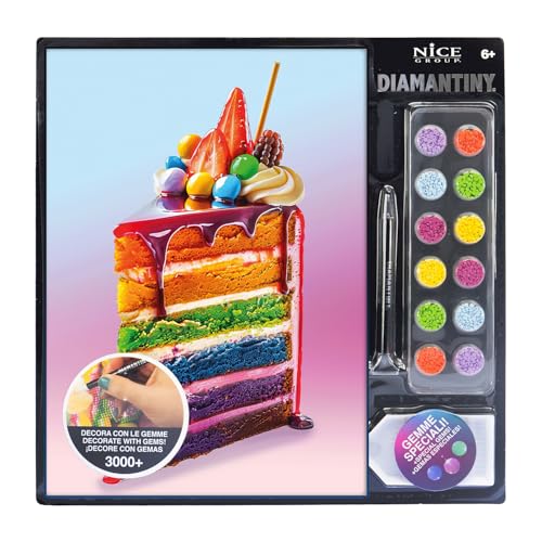 Gâteau Level Up Food Cake DIAMANTINY 96425 kit de peinture strass