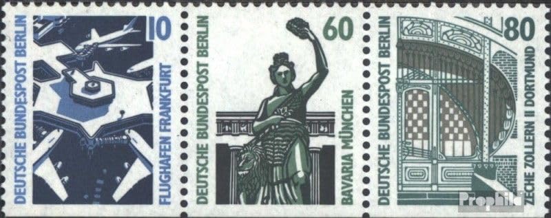 Sellos de Berlín w92 usados de 1989 Prophila Collection sobre lugares de interés para coleccionar