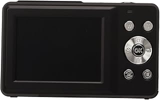 Câmera Digital, Câmera Digital Compacta Plugue Dos EUA 100‑240 V HD 1080 P Suporta Cartão de Memória de até 32 G Bateria de 700 MAh Sensível à Luz Automática para Formatura (Preto)