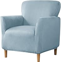 Vista 42 de XMAYODS Funda para silla de club, funda para silla de bañera, fundas suaves y redondas para silla de sofá, fundas de sofá con parte inferior #16