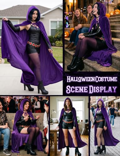 Image of Raven Costume Women 5PCs Accessories, 2026 Halloween Anime Cosplay for Teen
