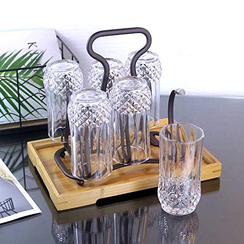 Crafties Art Glass Stand Tumbler Holder Glass Holder For Kitchen Dining Table Rectangle Buy Online In Angola At Angola Desertcart Com Productid