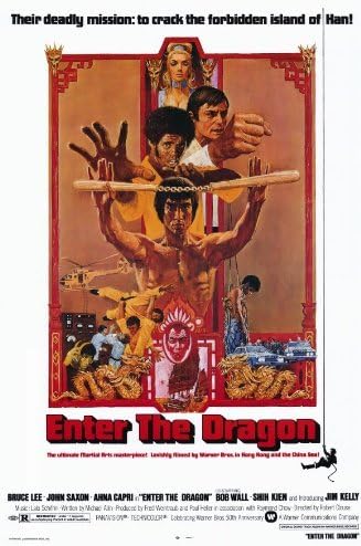 Sweetums Signatures Enter The Dragon Poster Movie 16x25 inches(40cmx63cm) Bruce Lee John Saxon Jim Kelly Ahna Capri Premium Poster Print Frameless Gift