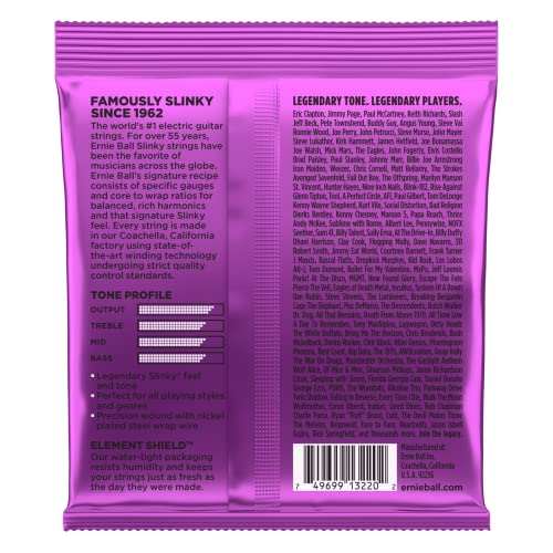 Image of Ernie Ball Power Slinky Nickel Wound Electric Guitar Strings 3-pack, 11-48 Gauge (P03220)