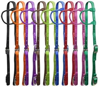 Premium Nylon Single Ear Headstall (Black)