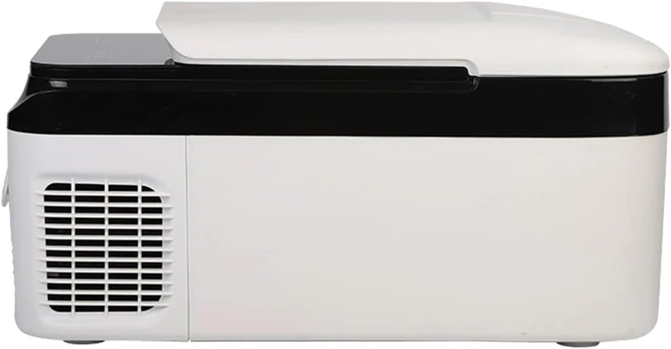 Portable Car Refrigerator 12V Refrigerator Automobile Camping Fridge Freezer Mini Electric Car Fridge(White Black)