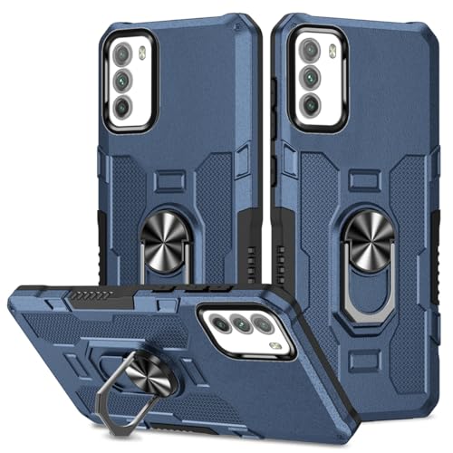 Sidande Case for Redmi 9T/Poco M3/Redmi Note 9 4G/Redmi 9 Power Case, Heavy Duty Kickstand Holder Built-in Magnetic Car Mount Shockproof Camera Protective Phone Cover for Xiaomi Redmi 9T Blue