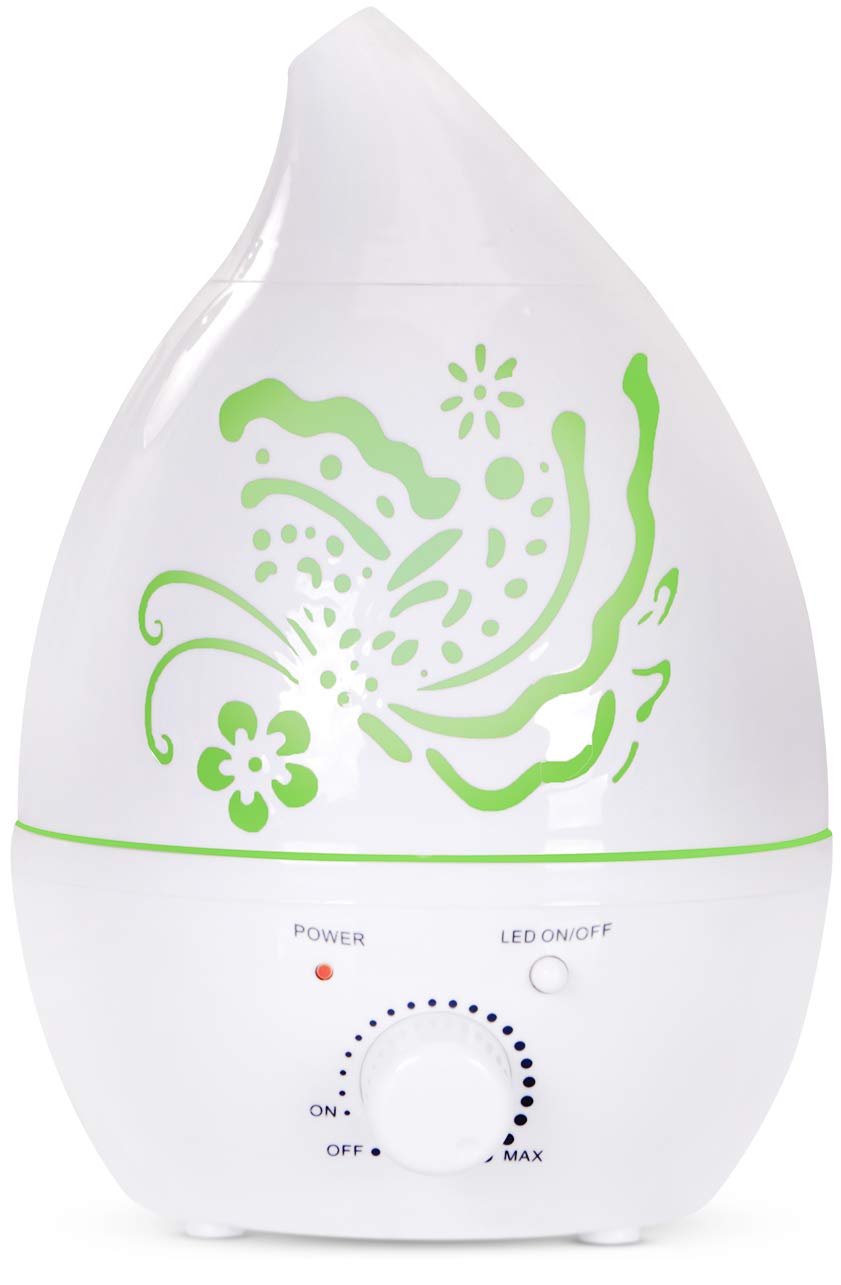utopia home essential oil diffuser ultrasonic humidifier - mist control - 7 color light control - spray control - aromatherapy humidifier diffuser