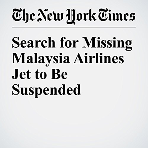 Search for Missing Malaysia Airlines Jet to Be Suspended cover art