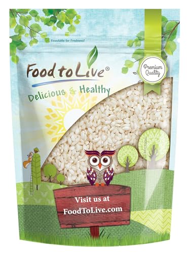 Food to Live Italian Arborio Rice, 5 Pounds – Short Grain White Rice. Gourmet Superfino Grade. Perfect for Creamy Risottos and Culinary Delights. Good Source of Protein. Vegan, Kosher, Bulk