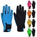 Mashfa Kids Horse Riding Gloves Children Equestrian Horseback Winter Biking Bike Gardening Ski Snow Cycling Boys & Girls Mittens Pony Youth Outdoor Mitts (Blue, Age 8-10 Years)