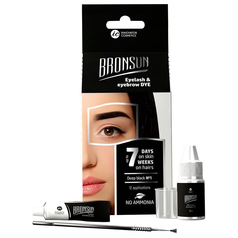 Bronsun Eyebrow Dye LONG LASTING UP TO 7 DAYS (No1: (Deep Black)) Bronsun Eyebrow Dye LONG LASTING UP TO 7 DAYS (No1: (Deep Black))