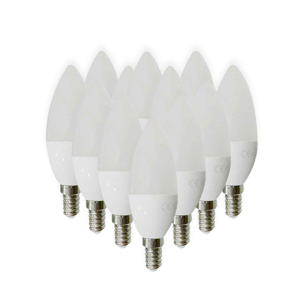 COM-FORT HOUSE LED-Kerzenlampen E14 5 W kaltes Licht Pack 12