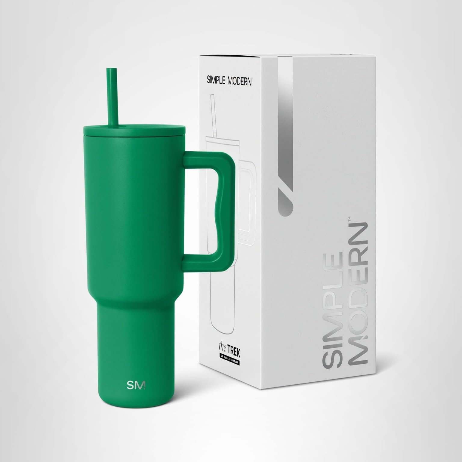 Simple Modern 40 oz Trek Tumbler with Handle and Straw Lid | Cup