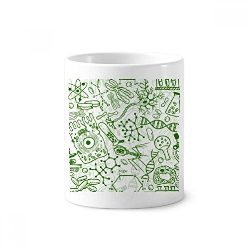 Cellules microscope vert structure gobelet céramique blanche 350ml de haute finition biologique