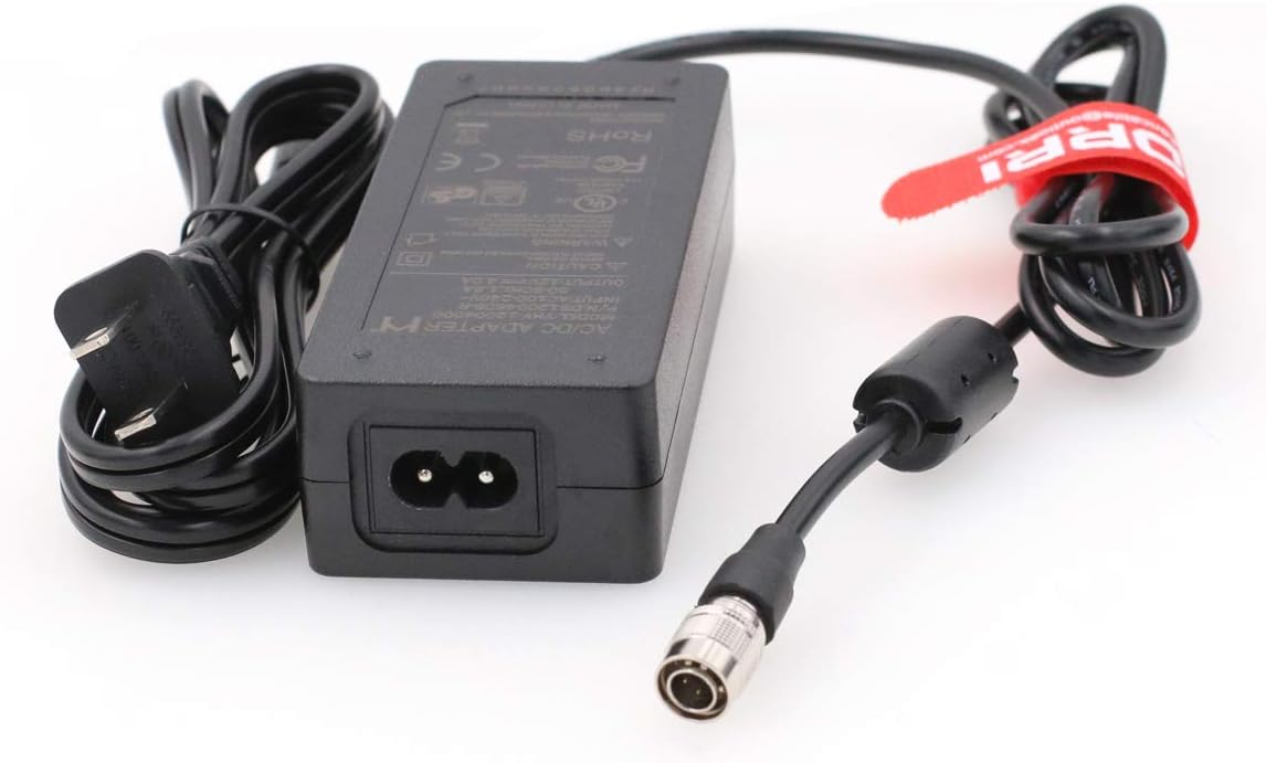 DRRI Sound Devices XL-WPH3 Universal AC to DC Power Adapter with 4pin Hirose Connector for Sound Devices ，302,442,552,788T-SSD Mixer MixPre-10T