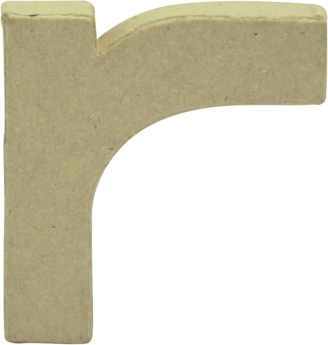 décopatch Papier Mache symbol, 1.5x8x8.5cm, Brown