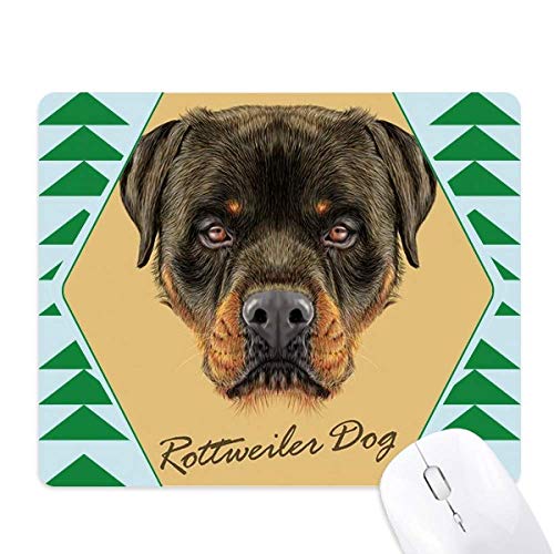 Tapis de souris Rottweiler féroce assurant une glisse fluide avec base en caoutchouc stable