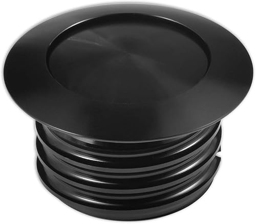 Miniatura 4 de Tapón de gasolina desplegable, tapa de gasolina negra atornillada, tanque de combustible ventilado para Har ley David-son, rosca regular