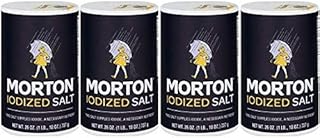 Morton Iodized Salt, 26 oz, Pack of 4-SET OF 4
