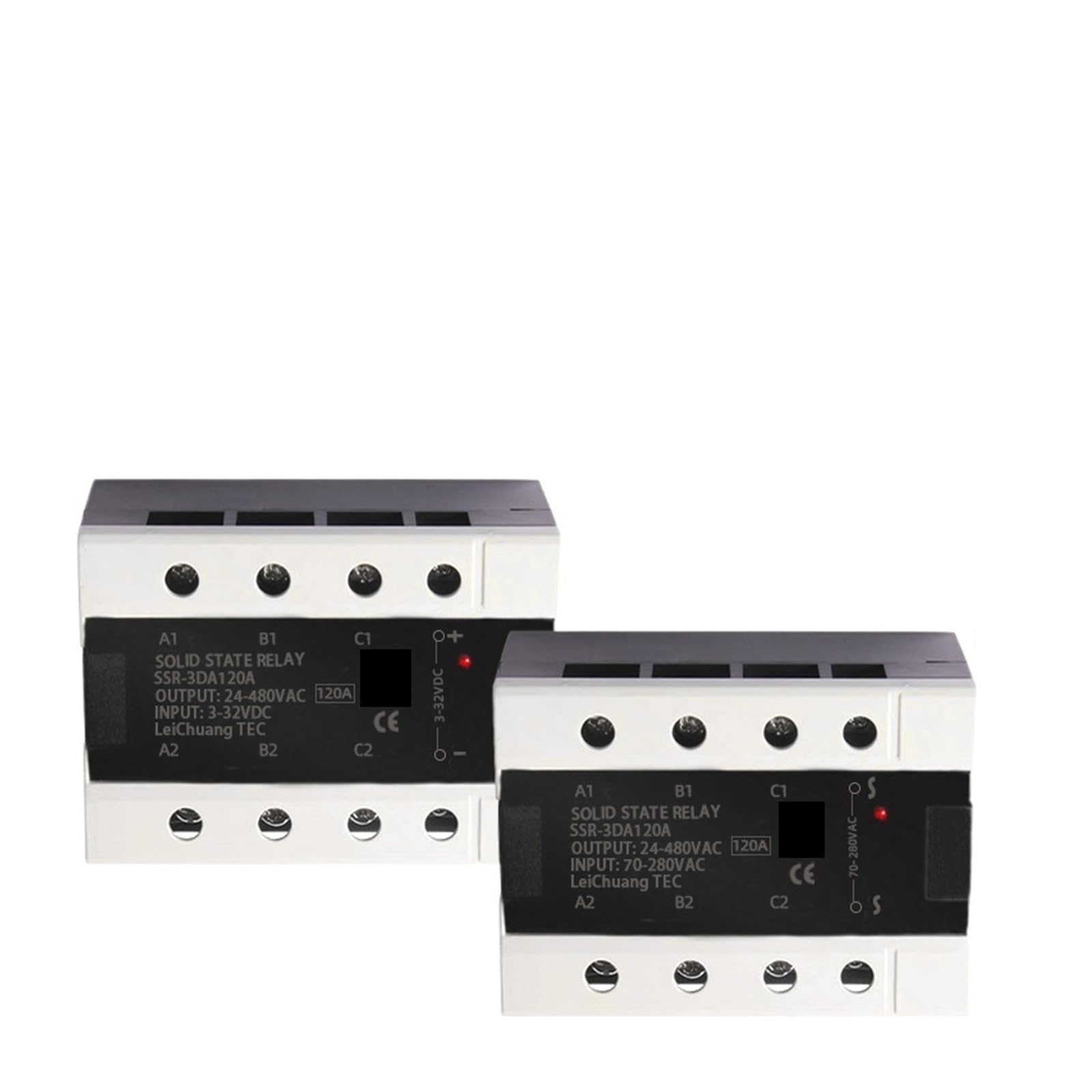 Relais statique triphasé 120A CA/CA commutateur électronique tension alternative 3 phases
