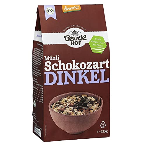 Bauckhof Dinkelmüsli Schokozart Demeter, 6er Pack (6 x 425 g)