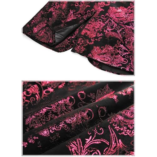 Men's Party Floral Suit Jacket Notched Lapel Slim Fit One Button Stylish Blazer Slim Fit Long Sleeve Jackets Tuxedo3