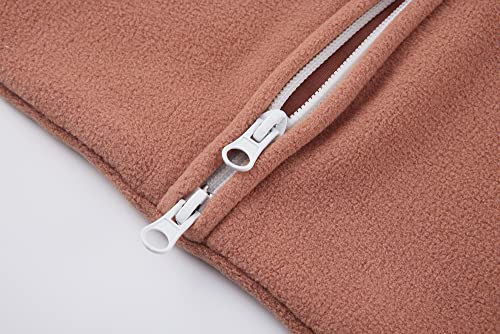 Hajakadas-Y Baby Micro-Fleece Sleeping Sack Baby Wearable Blanket, Sleeveless Swaddle Sleeping Bag (Light Brown,3-12Months) #TOP4