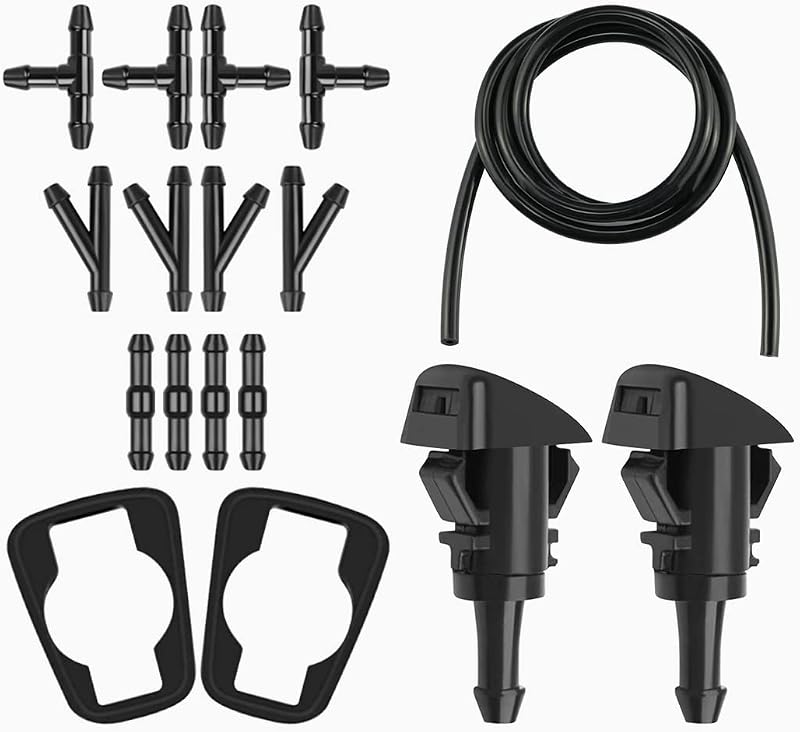 Kit de Mangueira do Lavador de Para-brisa AUCELI com Bicos e Conectores – 17 peças