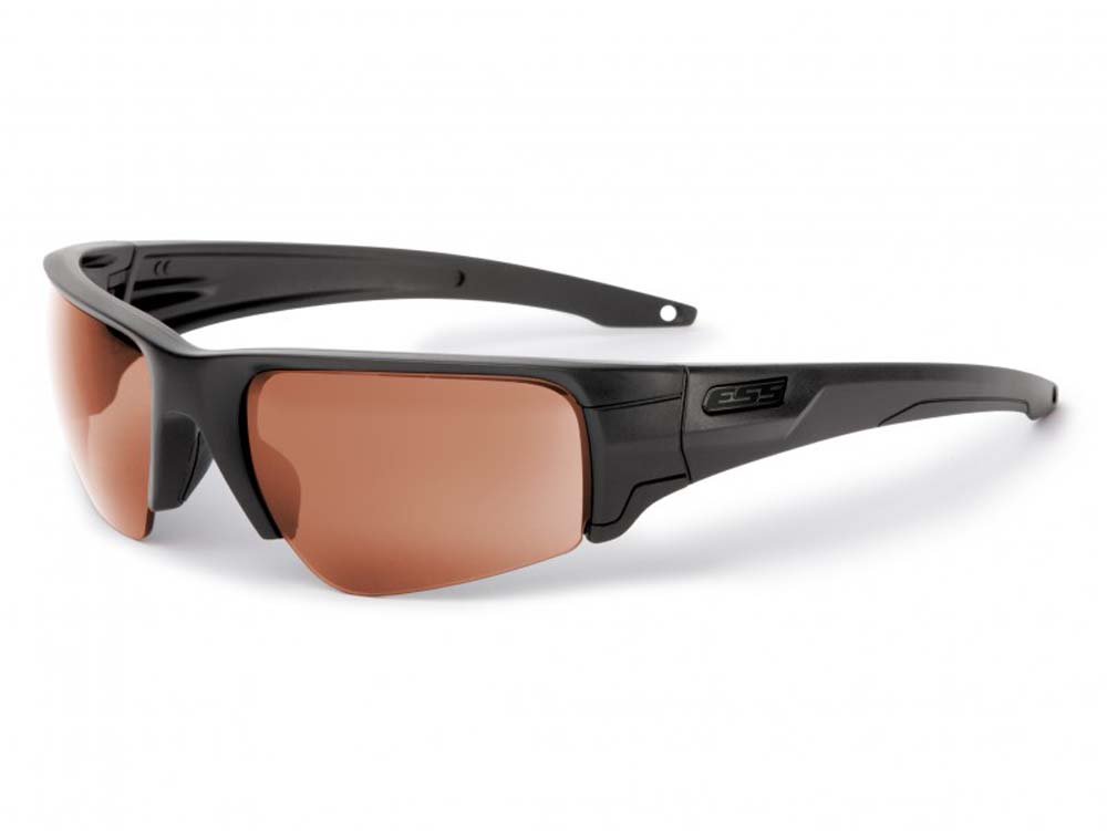 ESS Sunglasses Crossbow Tactical Black Subdued Logo Clear/Gray/HiDef Copper Lens