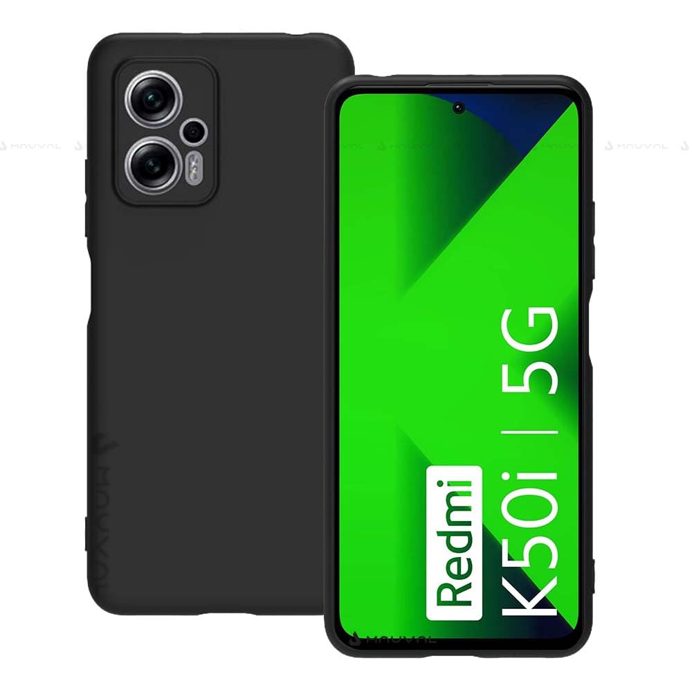 Mauval Premium Protection Matte Finished Back Cover Case for Redmi k50i 5g | Rubberized TPU | Slim Thin Soft Matte Flexible Matte Touch Shock Proof - Matte Black (B0D9R5M2FR) Amazon Price History, Amazon Price Tracker