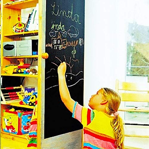 Decords Chalkboard Wall Diy Black Kitchen Sticker - Reusable Write On Vinyl Decal - Blackboard Chalk Board Long Adhesive Kids Erasable Stickers #TOP28