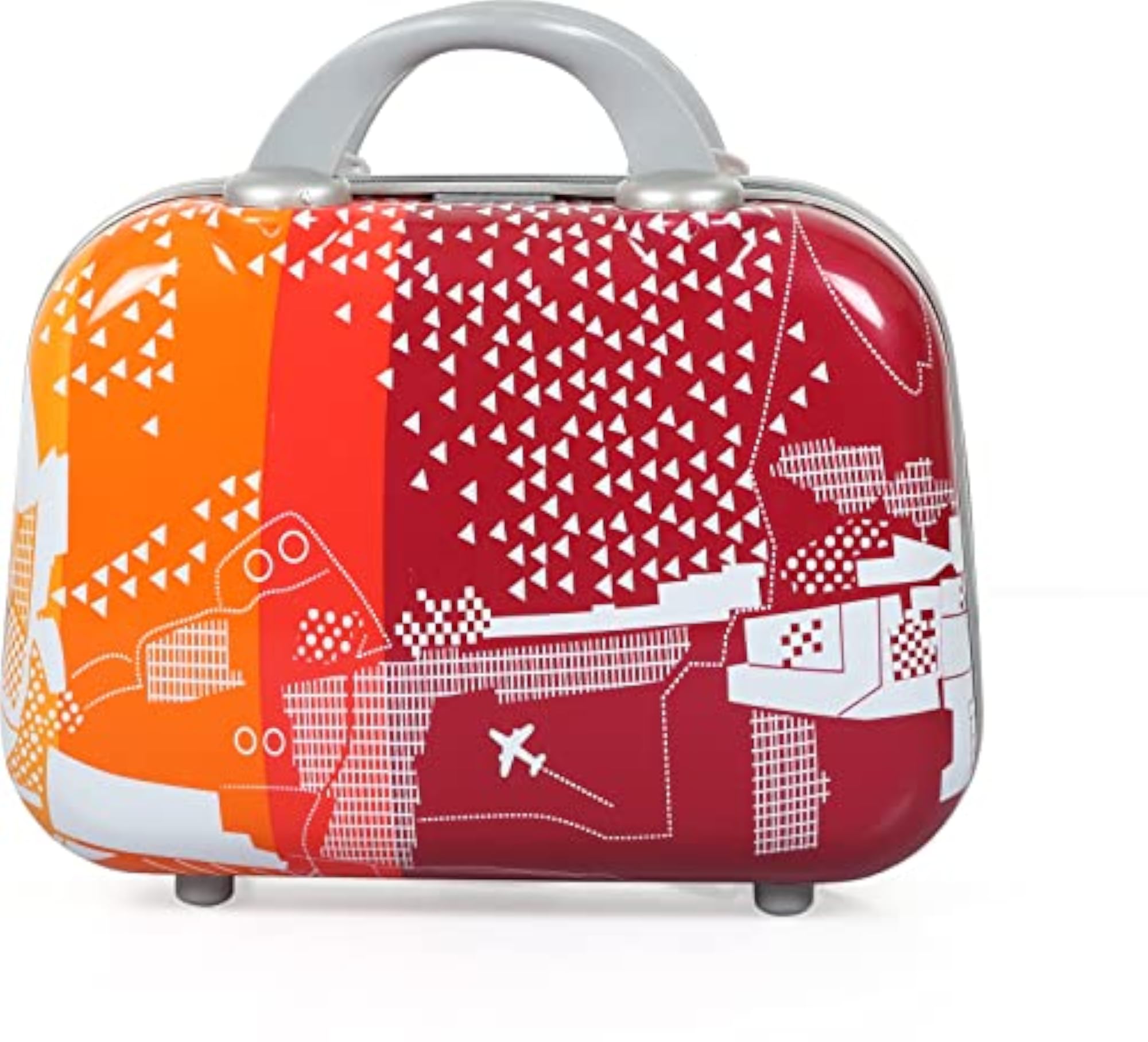 2Pc Set Travel Vanity Bag - Red