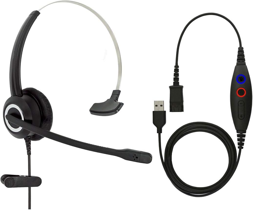 daily headset USB Headsets with Mic for PC Computer Laptop Headphones with Noise