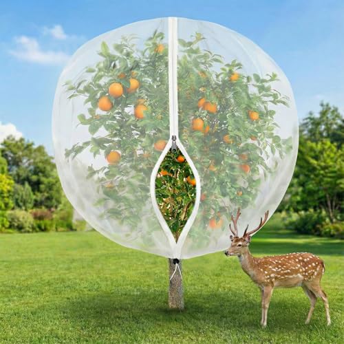Filet Anti Insecte avec Cordon et Fermeture Éclair, Filet de Protection Contre Les Insectes, Filet Arbre Fruitier, Sac de Protection pour Plantes - Anti...
