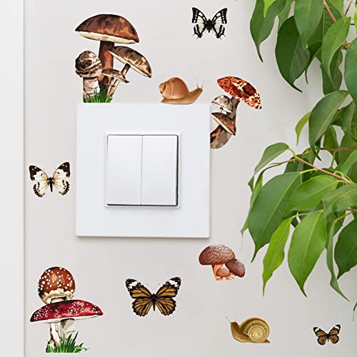 Vinilo decorativo fluorescente mariposas y hongos miniatura 5