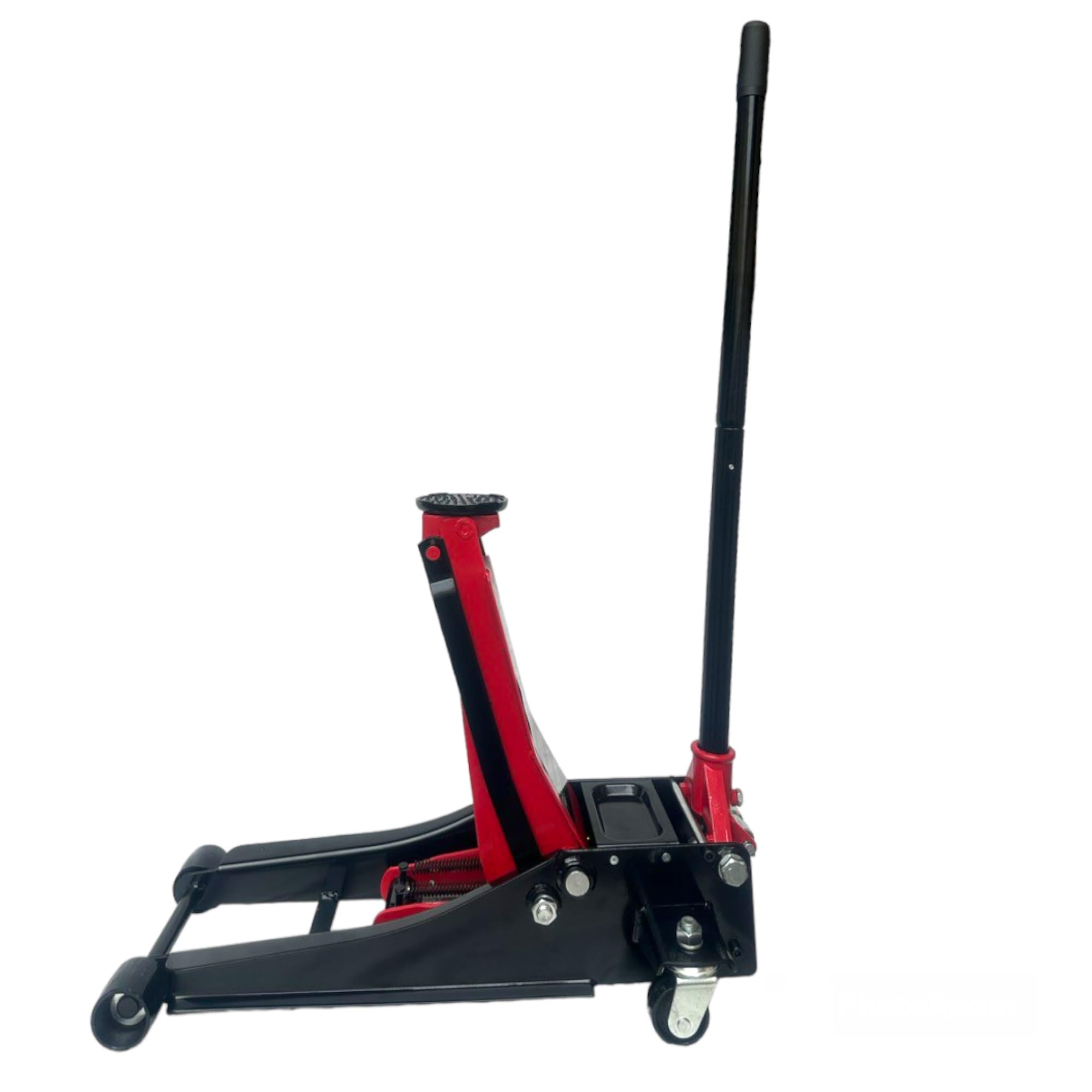 Crick Sollevatore Auto Martinetto Idraulico 4 Tonnellate Cric 4 Ton Professionale per Auto Assetto Basso Ribassato e ruote bidirezionali a cuscinetto per veicoli, auto alzata doppio pistone