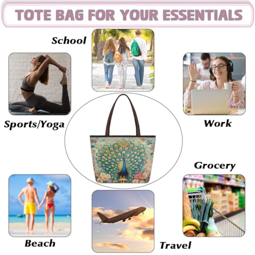 Bolso Tote con Cierre y Bolsillos para Mujer miniatura 5