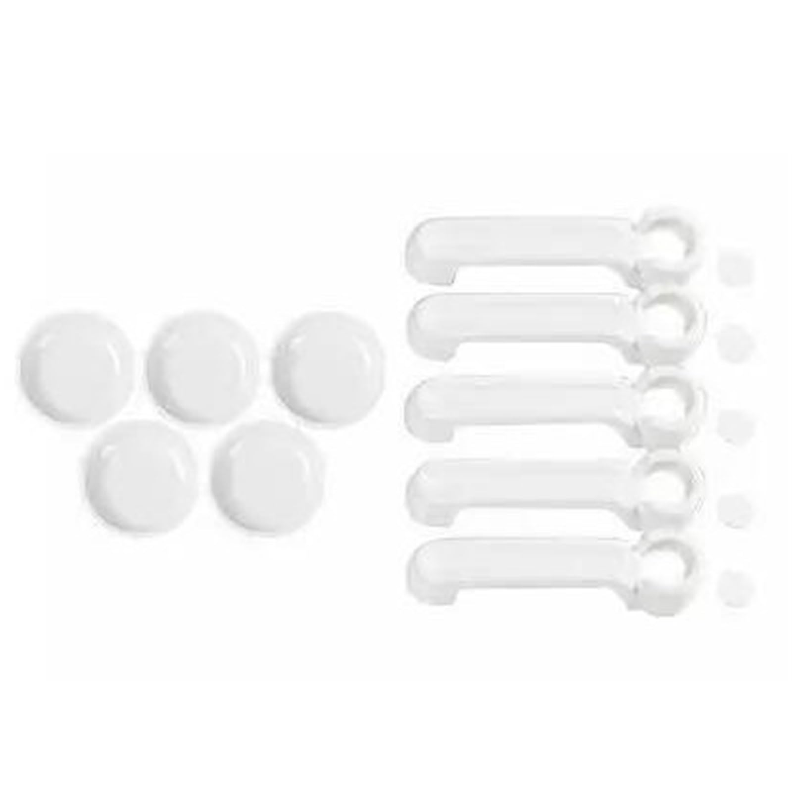 BQWYEDPL Car Tail Door Handle Bowl Decoration Cover Fit for Jeep Fit for Wrangler JK 2007-2017 Car Door Latch Handle(White for 4 Door)