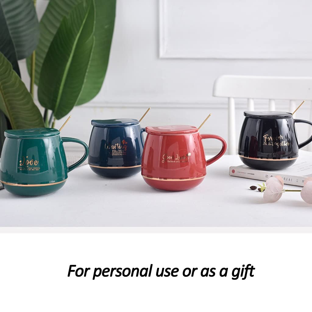 Tazza caffe americano, tazza di porcellana, 15 Once Per Bevande Al Caffè Speciali, Latte, Caffè Mocha E Tè, Tazza Regalo Per Uomini Donne Papà Mamma, Grande Tazza Da Caffè Con Manico ( Color : Blue )