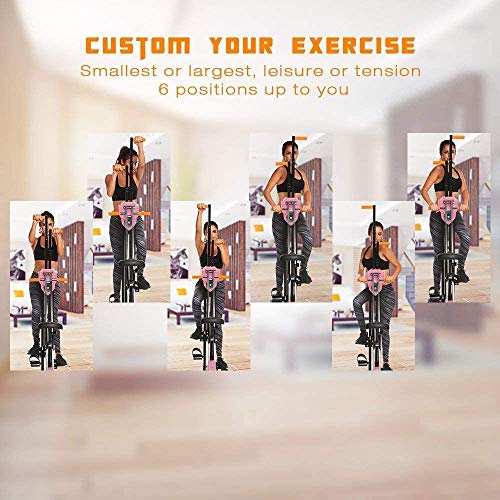 Hurbo Vertical Climber Home Gym Exercise Folding Climbing Machine Exercise Bike for Home Body Trainer Stepper Cardio Workout Training Non-Stick Grips Legs Arms Abs Calf (Green)