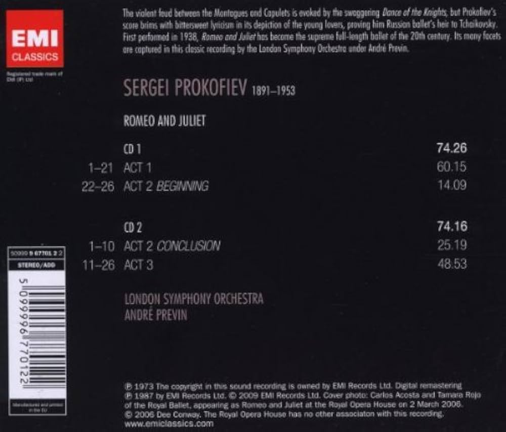 André Previn - Prokofiev: Romeo and Juliet - Amazon.com Music