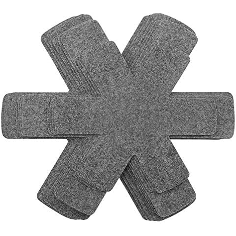 Pot and Pan Protectors, Set of 12 and 3 Different Size, Pot Dividers Pads/Stacking Pan Protectors/Pan Separators Pads for Protecting and Separating Pots and Pans Cover
