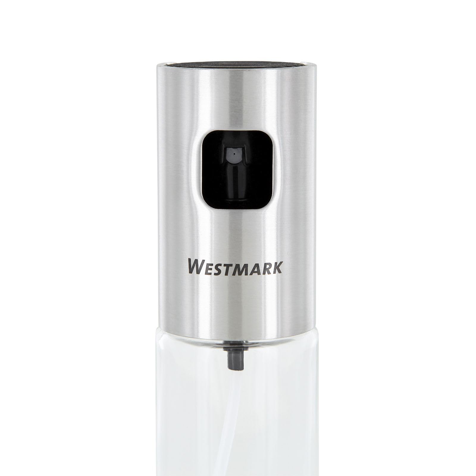 Westmark Set con spruzzini per olio e aceto, Con pompa spray, Capacità: 100 ml l'uno, Altezza: 18 cm, Acciaio inox/Vetro, Colore: Argento/Trasparente, 24362260