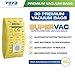 30 Pack VEVA Premium SuperVac Vacuum Bags Type C compatible with Kenmore Sears canister vacuum cleaners replacement Style C, Q, C/Q, CQ, 5055, 50557, 50558, 50104 bags; Elite and Progressive models