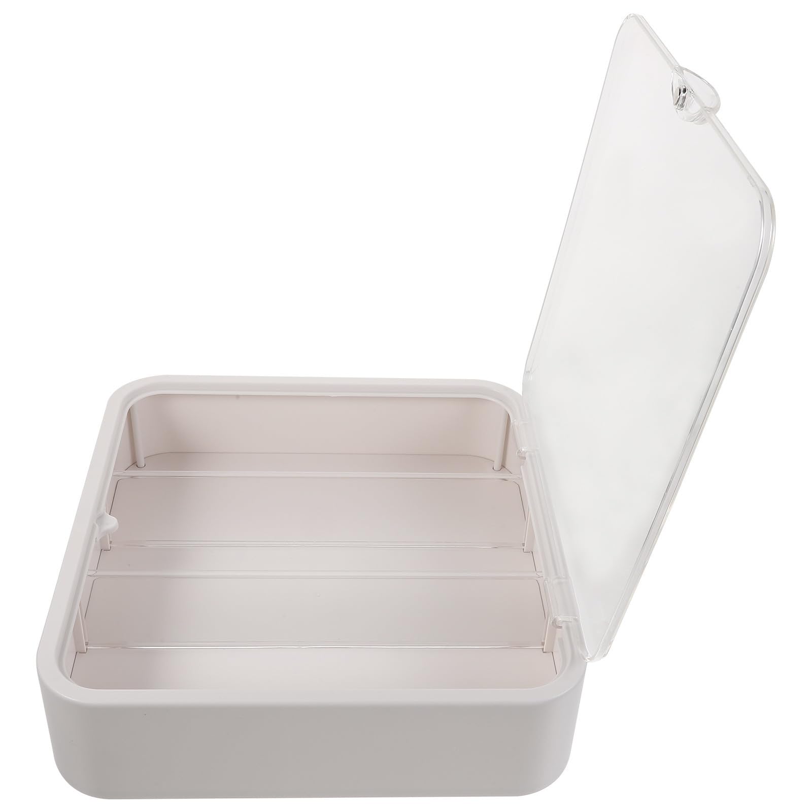 Vitrina de Colección para Figuras, Plástico, Montaje en Pared, Blanco