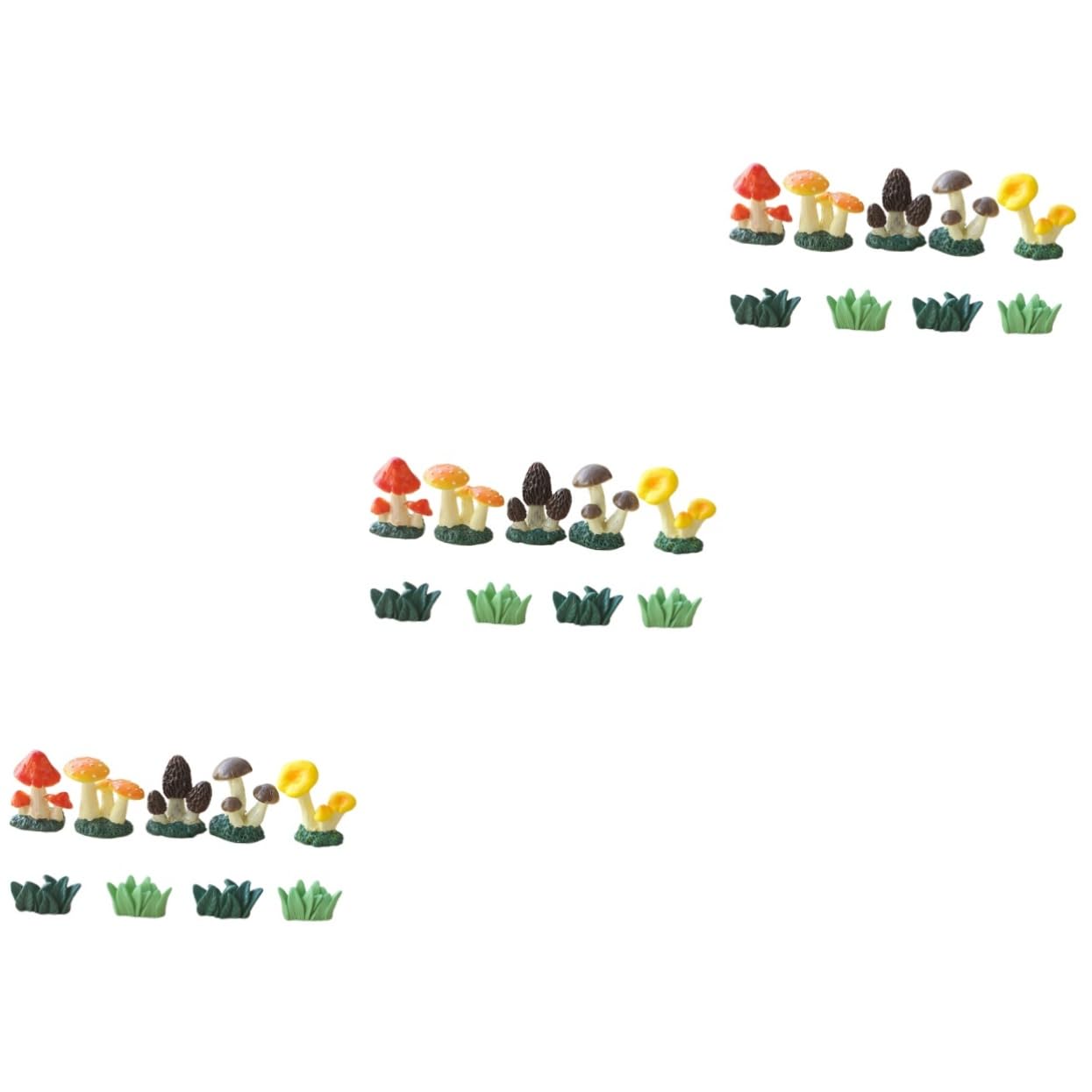 Figurines champignon miniature en résine pour déco de plante et terrarium Toddmomy