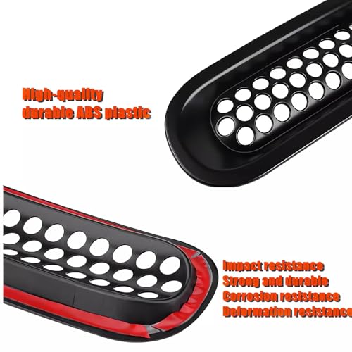 Image of Black Front Grille Mesh Insert Kit Compatible with 2007-2018 Jeep Wrangler JK /JKU - Circular Vented Guard to Boost Style & Radiator Protection, 7PCS