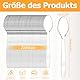 Plastikbesteck, 200 Stück PlastikLöffel, Party Besteck, Premium Plastikbesteck, Mehrweg robust plastik PlastikLöffel für Familie Partys Geburtstagsfeiern Hochzeiten 17 x 3 cm Transparent